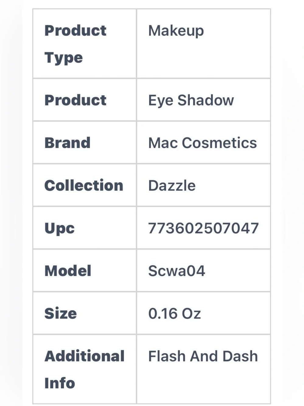 MAC Cosmetics high impact
